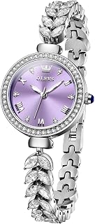 OLEVS Orologio da donna elegante stile gioiello, bracciale con perle
