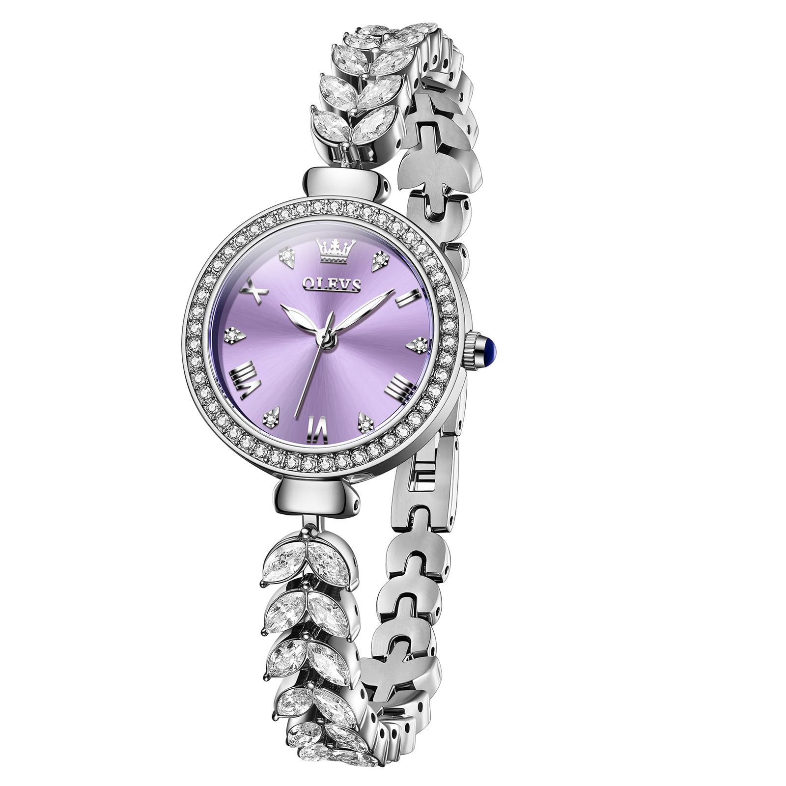 OLEVS Orologio da donna elegante stile gioiello, bracciale con perle