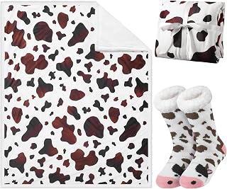 HunnmingRe 2 Pack Western Cow Gifts for Women Winter Cowgirl Gifts