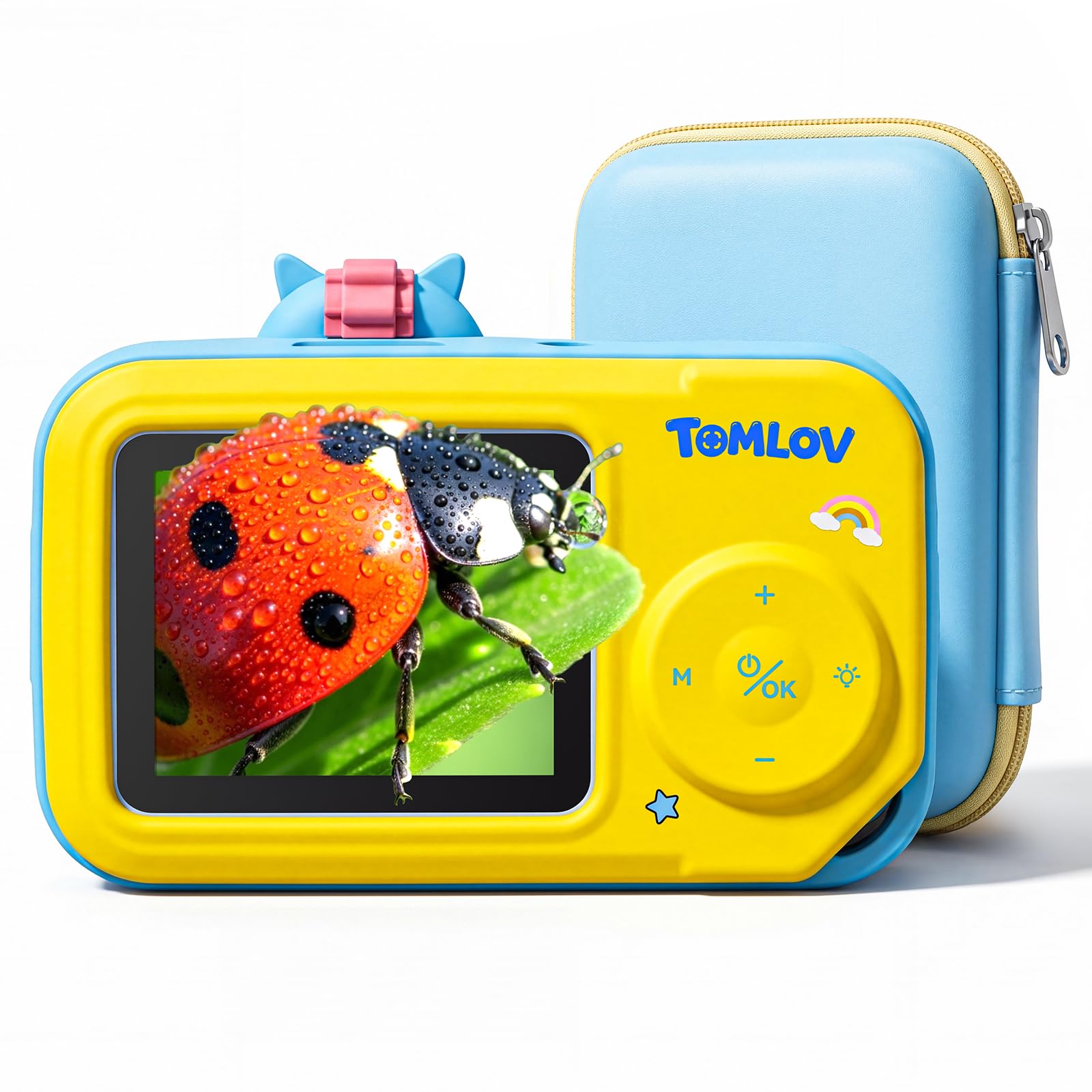 TOMLOV P50K 2.4" Handheld Digital Microscope for Kids, STEM Toys, Blue | 500X Ma