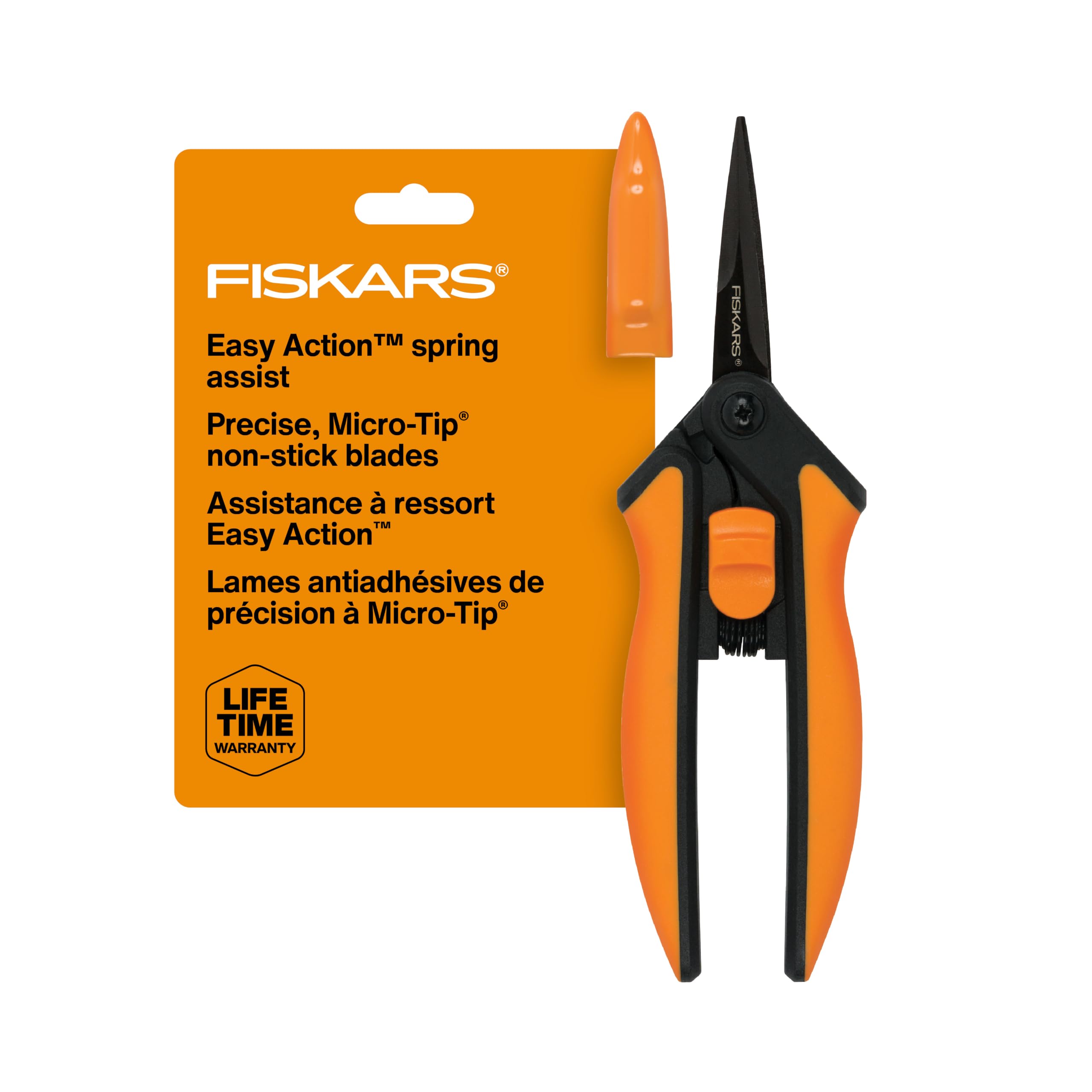 Fiskars 6" Non-Stick Pruning Snips, Resin-Resistant Garden Scissors | Garden She