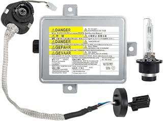 RANSOTO Xenon HID Headlight Ballast Unit Assembly with Igniter and D2S Bulb Compatible with 2002-2005 Acura TL TSX and TL Type-S, 2004-2009 Honda S2000, Mazda 3 Replaces X6T02971, W3T10471, W3T14371