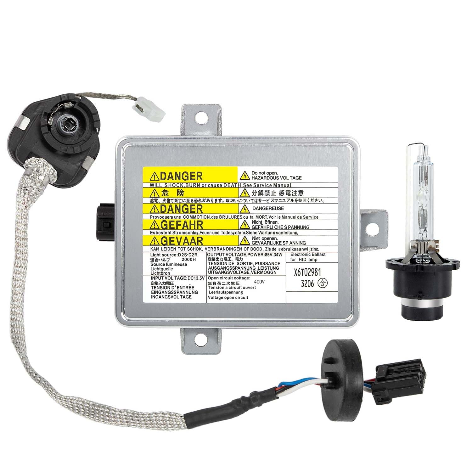 RANSOTO Xenon HID Headlight Ballast Unit Assembly with Igniter and D2S Bulb Comp