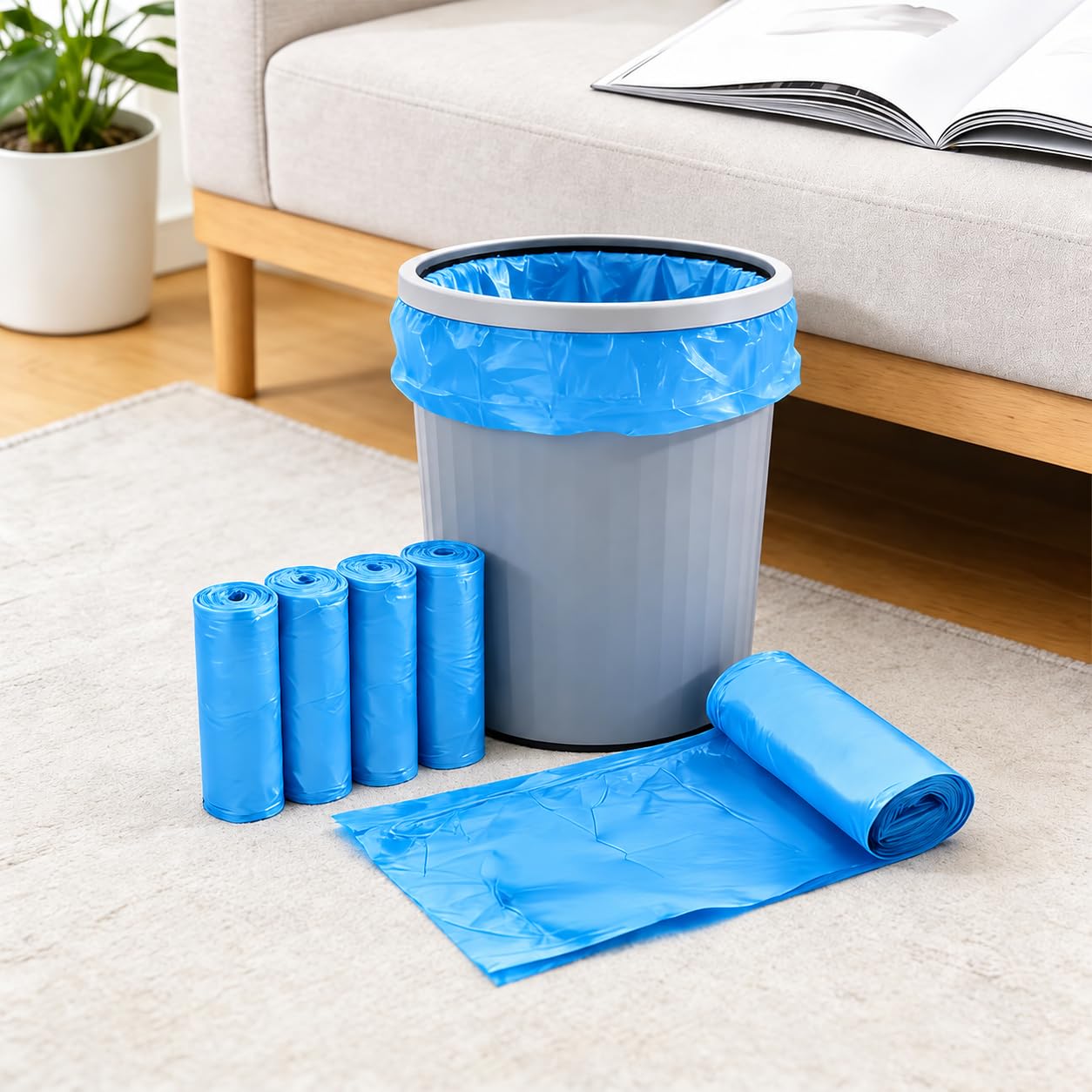 Garbage Bags, 100 Pack Separable Flat Garbage Bags, Garbage Bags for Home, Kitch