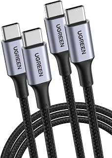 UGREEN 2 Pack USB C to USB C Charger Cable 100W 65W USB C Charger Cable, 2M | Fast Charging, Compatible with MacBook Pro M4/Air, iPad Pro/Air, Dell, iPhone 18/17/16 Pro Max, Galaxy S26/S25, Pixel 11 10 9