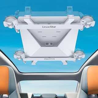 Linkoostar Starlink Mini Sunroof Suction Cup Mount, Portable Vehicle Strong Suction Starlink Mini Secure Mounting Kit for Car Sunroof/Rear Window/Front Window/Roof(LM-MB)