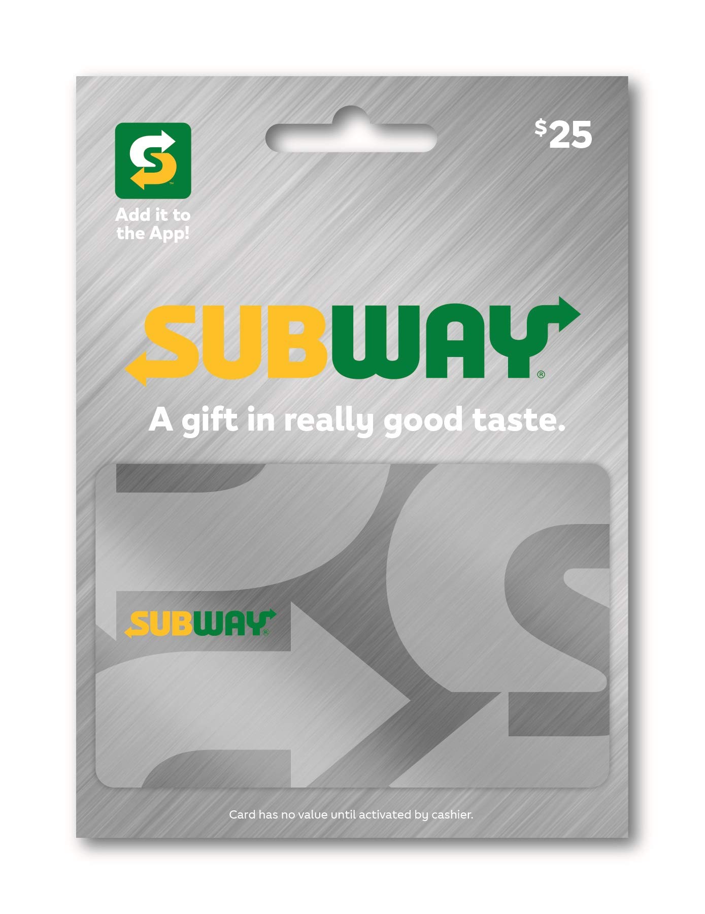 SUBWAY Physical Gift Card | $25