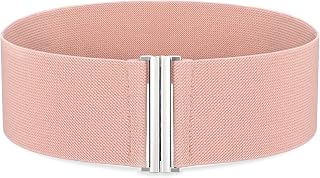 SANSTHS Women Wide Elastic Belts for Dresses Corset Waist Belts Ladies Cinch Belts Thick Stretchy Waistband