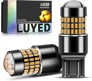 7441 7443 LED Bulb Amber Yellow Turn Signal Lights 7440 T20 7440A LED Replacement Light for Front Rear Turn Signal Lights Tail Marker Blinker Lights,Pack of 2