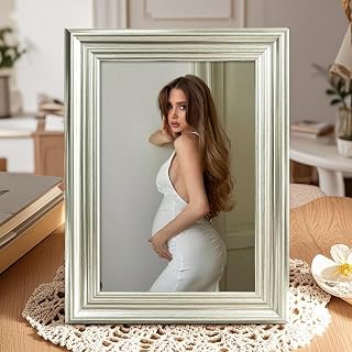 4x6 inch Gallery Picture Frame Vertical Design for Table Top or Wall Display Decorative Frame for Family Photos Office Artwork