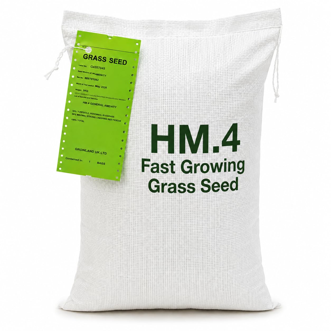 Premium Grass Seed - Fast Growing & Hard Wearing - 5 kg | Cover up to 300 m² - S
