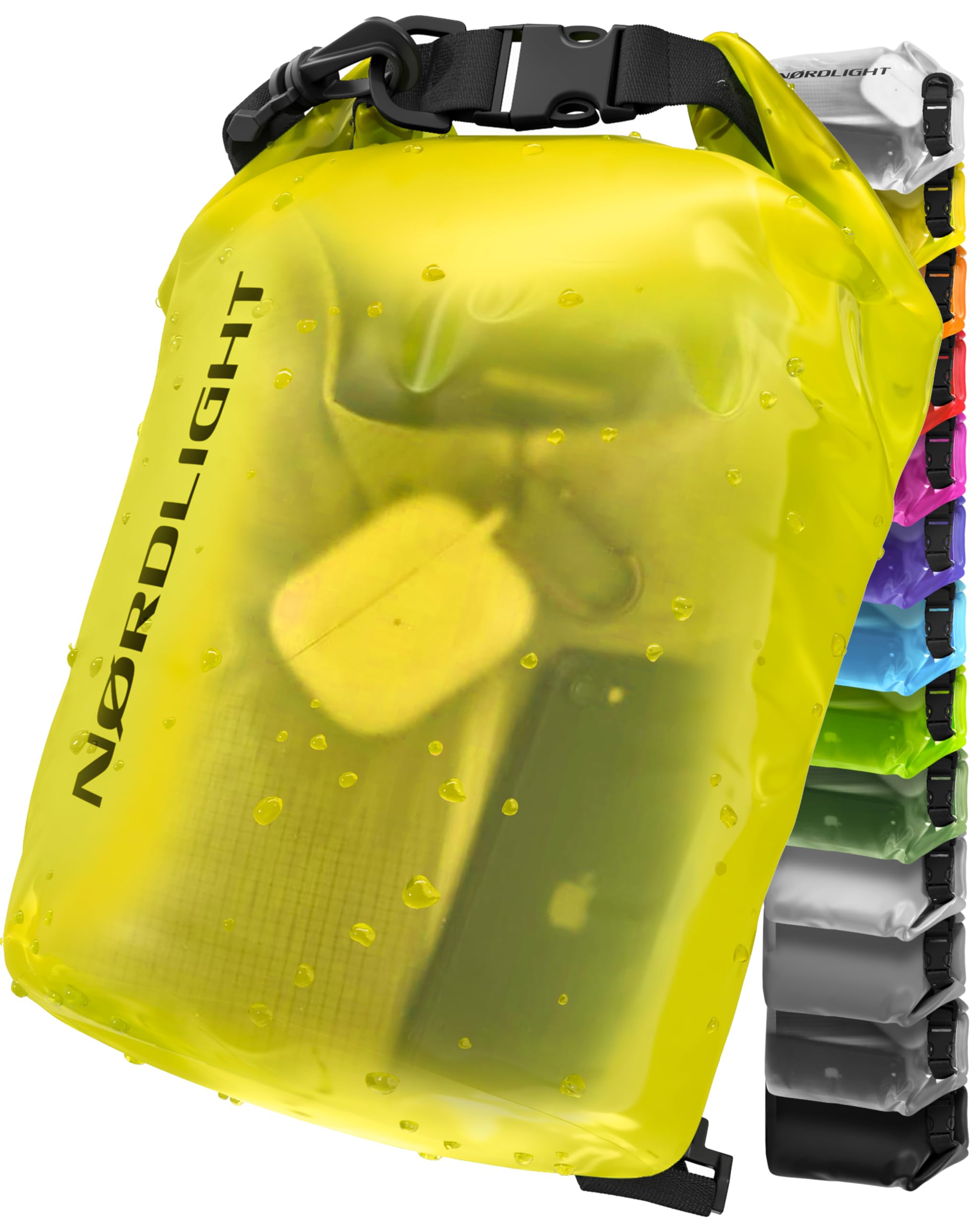 Nordlight Dry Bag 10 L Waterproof Bag – (Yellow) Waterproof Pack Bag with Roll T