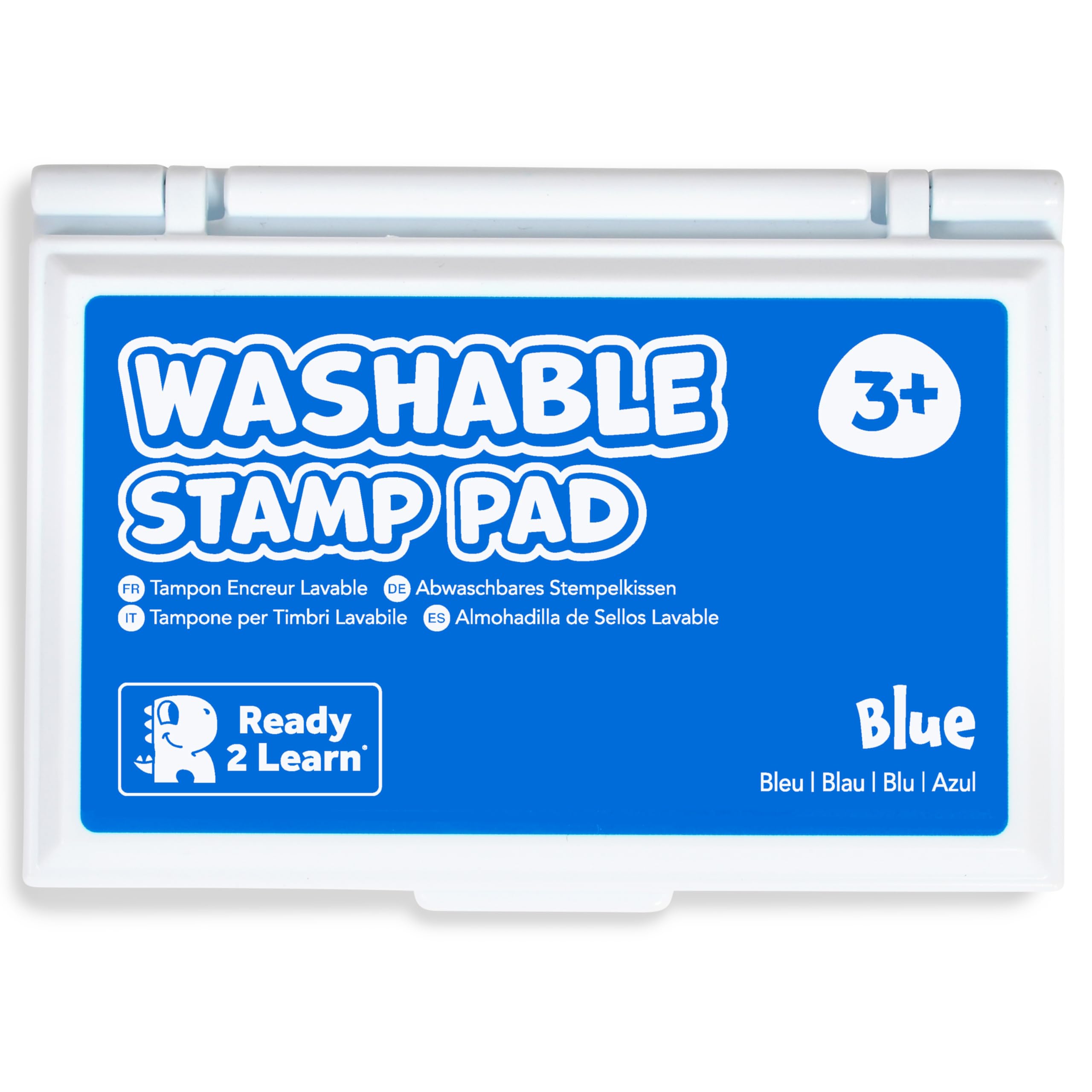 Ready 2 Learn Washable Stamp Pad for Kids, Blue | Non-Toxic Ink Pad for Stamps, 