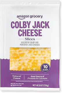 Amazon Grocery, Colby Jack Cheese, 8 Oz, 10 Slices