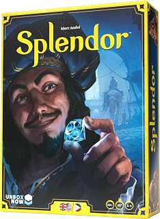 Splendor (Bilingual French/English Version) - A Game by Asmodee | Ages 10+ - 2 to 4 Players - 30 to 45 Minute Playtime - Board Games - Strategy/Family Game