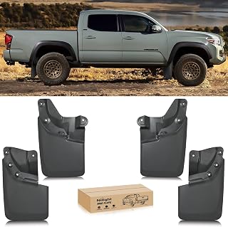 Nilight Mud Flaps Splash Guards for Toyota Tacoma 2016-2023 | No Drilling Precision Fit Exterior Accessories Heavy-Duty Splash Guards Protection, Front & Rear Set