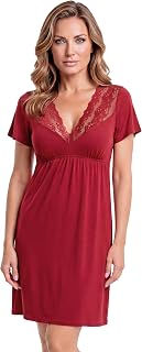 Selente Sweet Dreams Women's Short Sleeve Nightgown/Dressing Gown, Made in EU