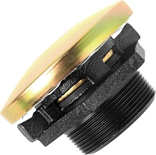 Transfer Tank Vented Fuel Cap w/Threaded Neck,Diesel Tank Cap w/2 Inch Base | Fuel Venting Pressure Gas Fill Lid for Diesel Transfer/Auxiliary