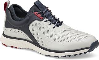 Johnston & Murphy Men's XC4 H1-Luxe Hybrid Golf Shoes, White/Navy Full Grain, 10.5 M