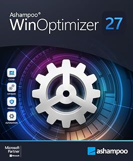 Ashampoo WinOptimizer 27 (3 User) - PC tuning software for a fast, slim, and secure Windows | 1 Device | 1 User | PC Activation Code by email