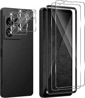 Holilo For Sony Xperia 1 VIII 5G / Xperia X1 VIII 5G Tempered Glass Screen Protector + Camera Protector, 2 Pieces 9H Hardness Tempered Glass Anti-Scratch Bubble-Free Glass Protector