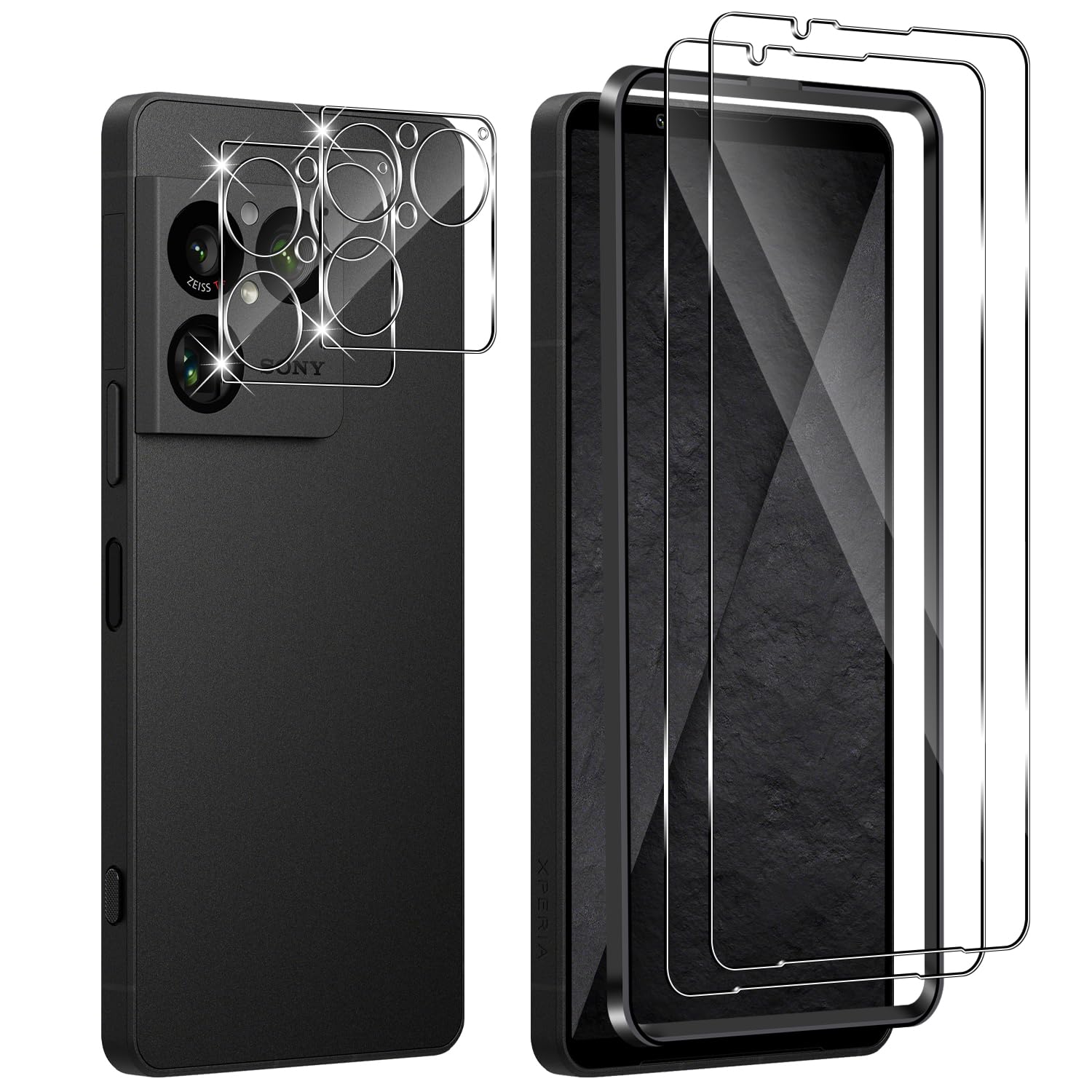 Holilo For Sony Xperia 1 VIII 5G / X1 VIII 5G Tempered Glass Screen Protector + 