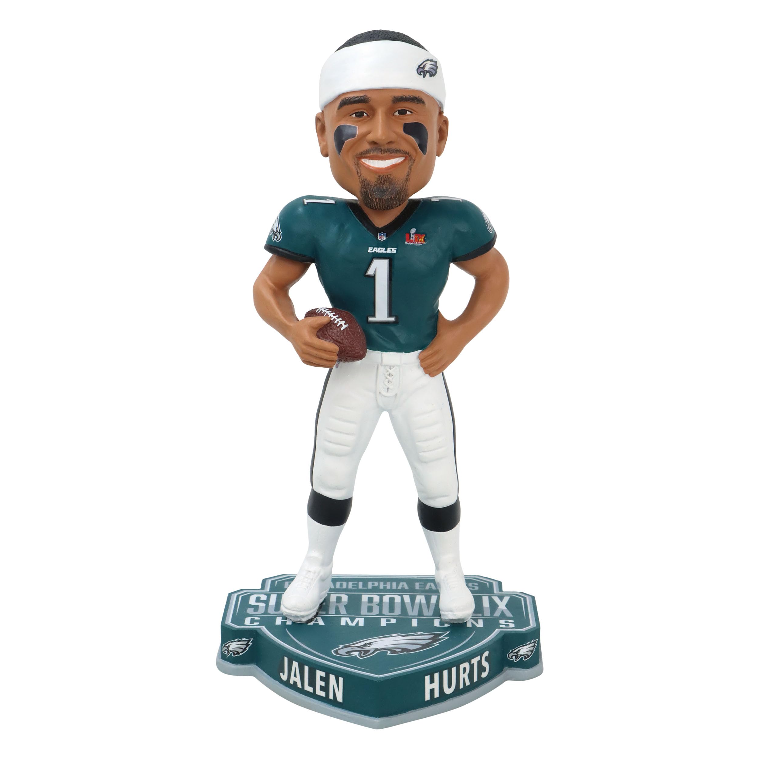Jalen Hurts Philadelphia Eagles Super Bowl LIX Champions Bobblehead NFL