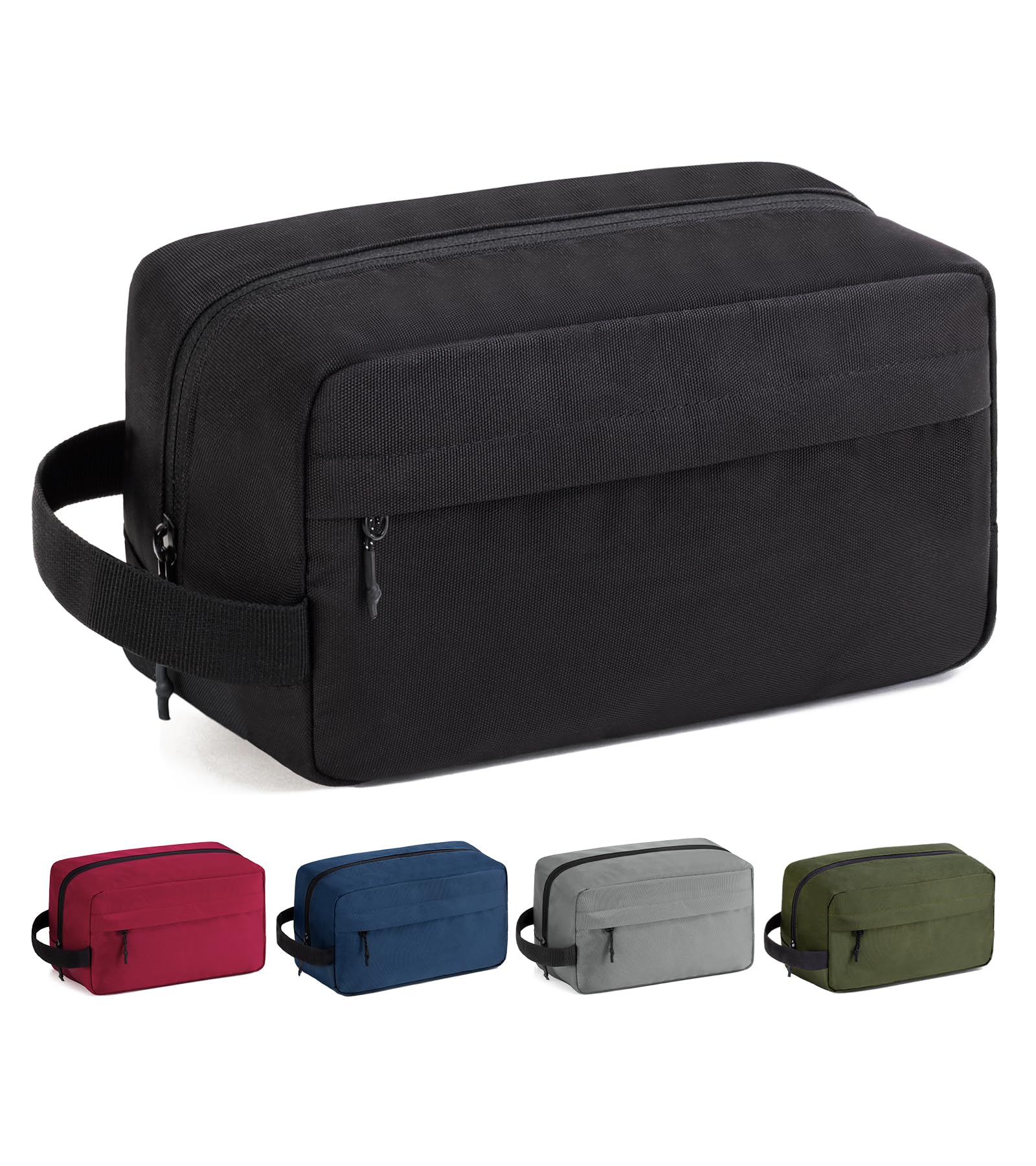 Vorspack Water Resistant Travel Toiletry Bag for Men Women - Medium &amp; Black 