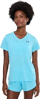 Under Armour Womens Twist Tech 4-Way Stretch Wicking V-Neck T-Shirt
