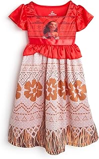 Disney Toddler/Little/Big Girls' Princess Fantasy Gown Nightgown | Soft & Cute Pajama Nightwear for Kids