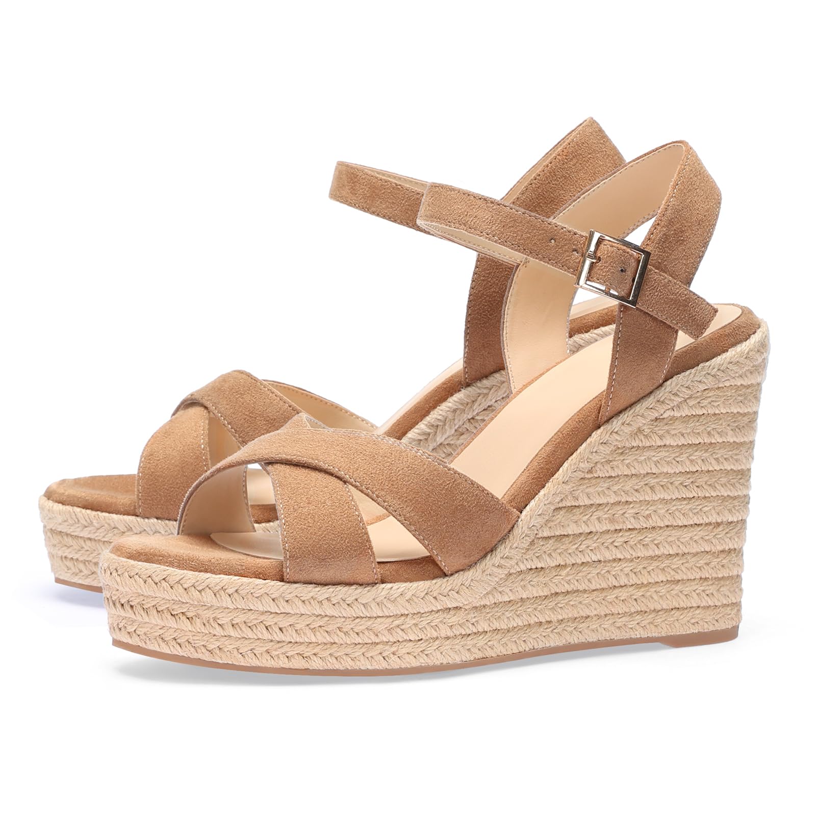 VICKI·VICKI Wedges for Women Platform Sandals Wedge Heels for Sandals Comfortabl