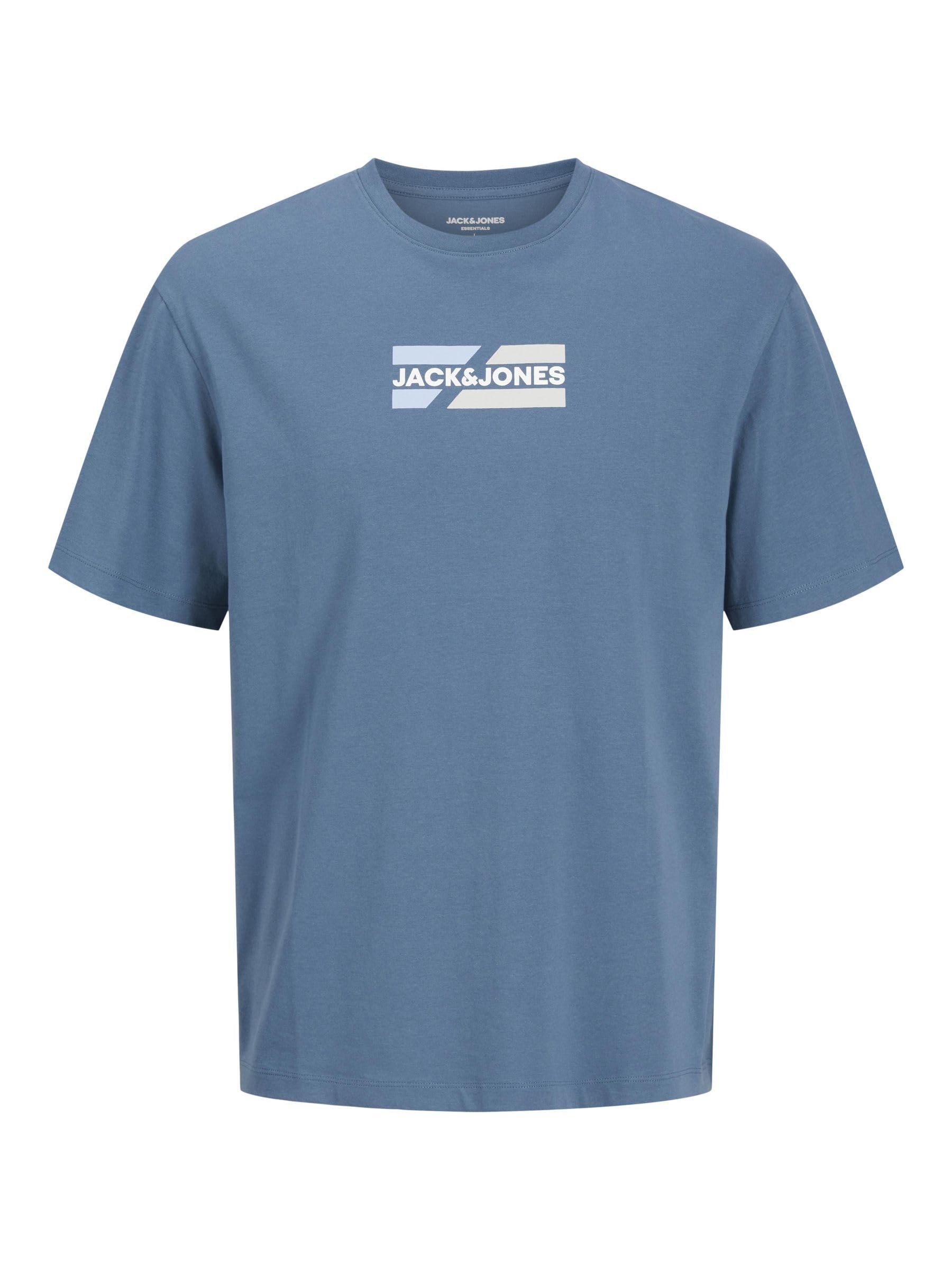 JACK & JONES JJESTAR Short Sleeve T-Shirt with Logo Printed Basic T-Shirt Crew N