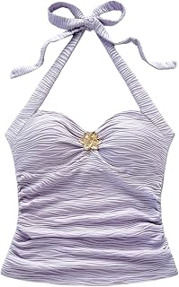 SOLY HUX Women's Halter Tops Cute Summer Y2K Going Out Camisole