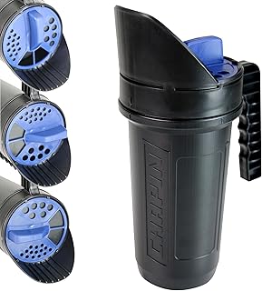 CHAPIN 8740A 64 oz All-Season Hand Shaker Spreader, Seed, Fertilizer & Salt | Durable poly bottle; handles seed, fertilizer, salt and sand with 3 lid openings for different materials