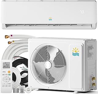 Rellytech Mini Split AC/Heating System, 12000 BTU, 19 SEER2 115V/110V | Ductless air conditioner, energy efficient, pre-charged system, up to 750sq.ft coverage, inverter heating and cooling