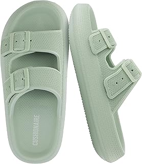 CUSHIONAIRE Women's Fame Cloud Recovery Slide with +Comfort