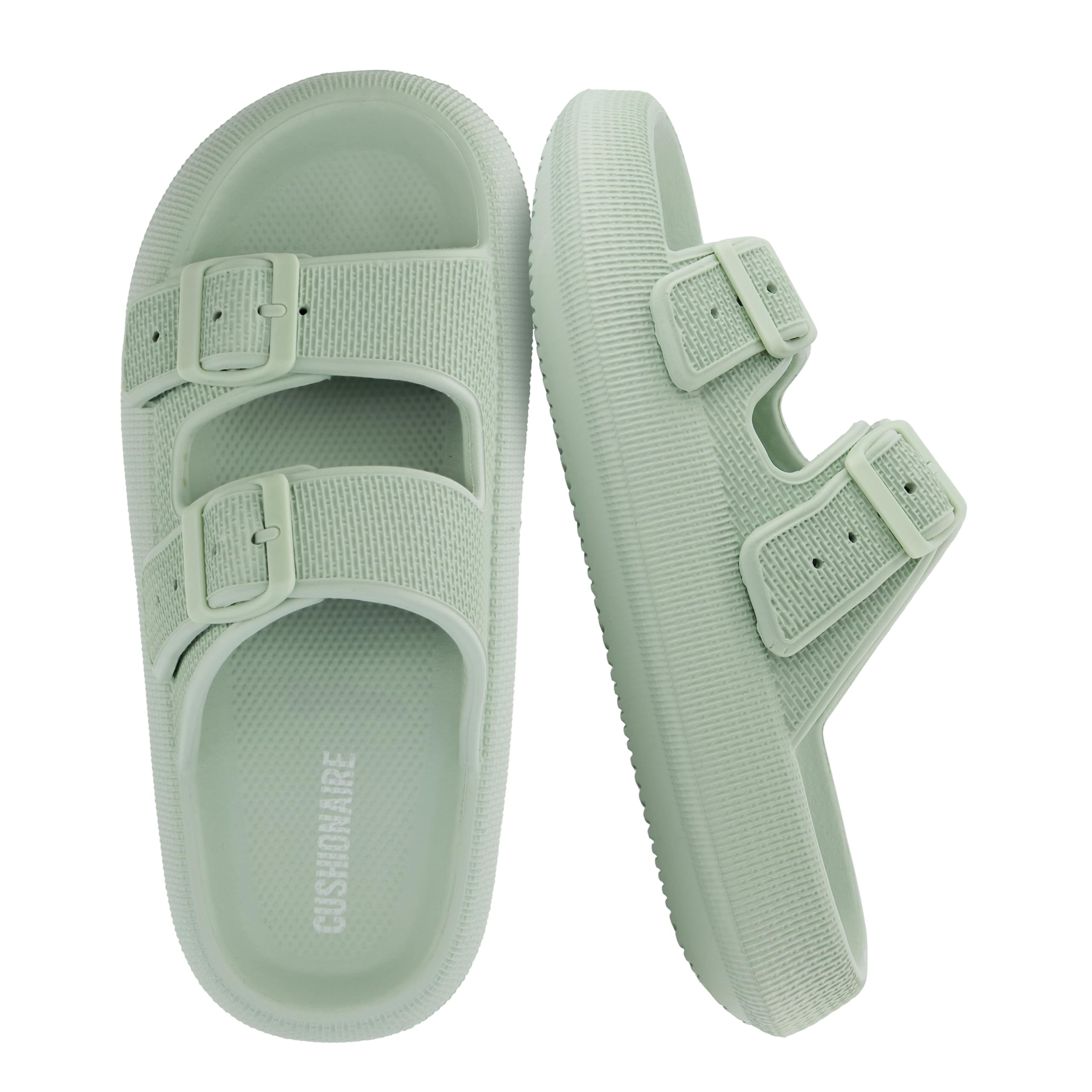 CUSHIONAIRE Women's Fame Cloud Recovery Slide with +Comfort
