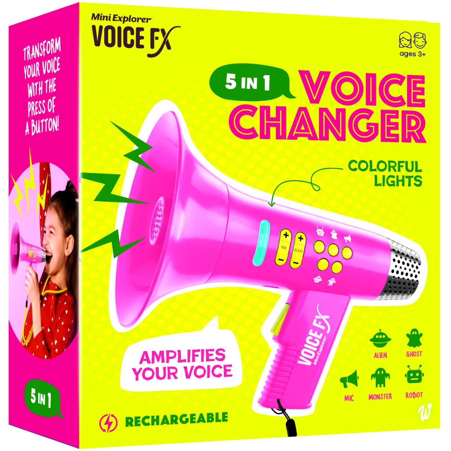 Voice Changer for Kids - Voice Changing Device for Boys & Girls Ages 3-8+ Olds -