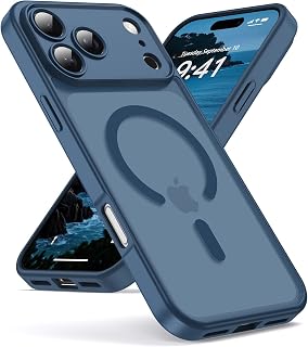 Oududianzi-Cover per iPhone 18 Pro / 17 Pro Magsafe Case, Blu