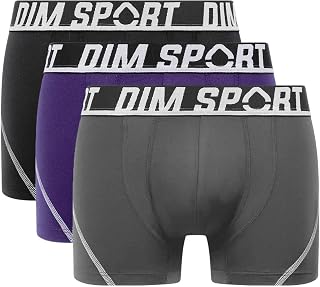 Dim Bóxer Deportivo para Hombre - Juego de 3 | Microfibra Transpirable de Secado rápido | Sujeción y termorregulación óptimas