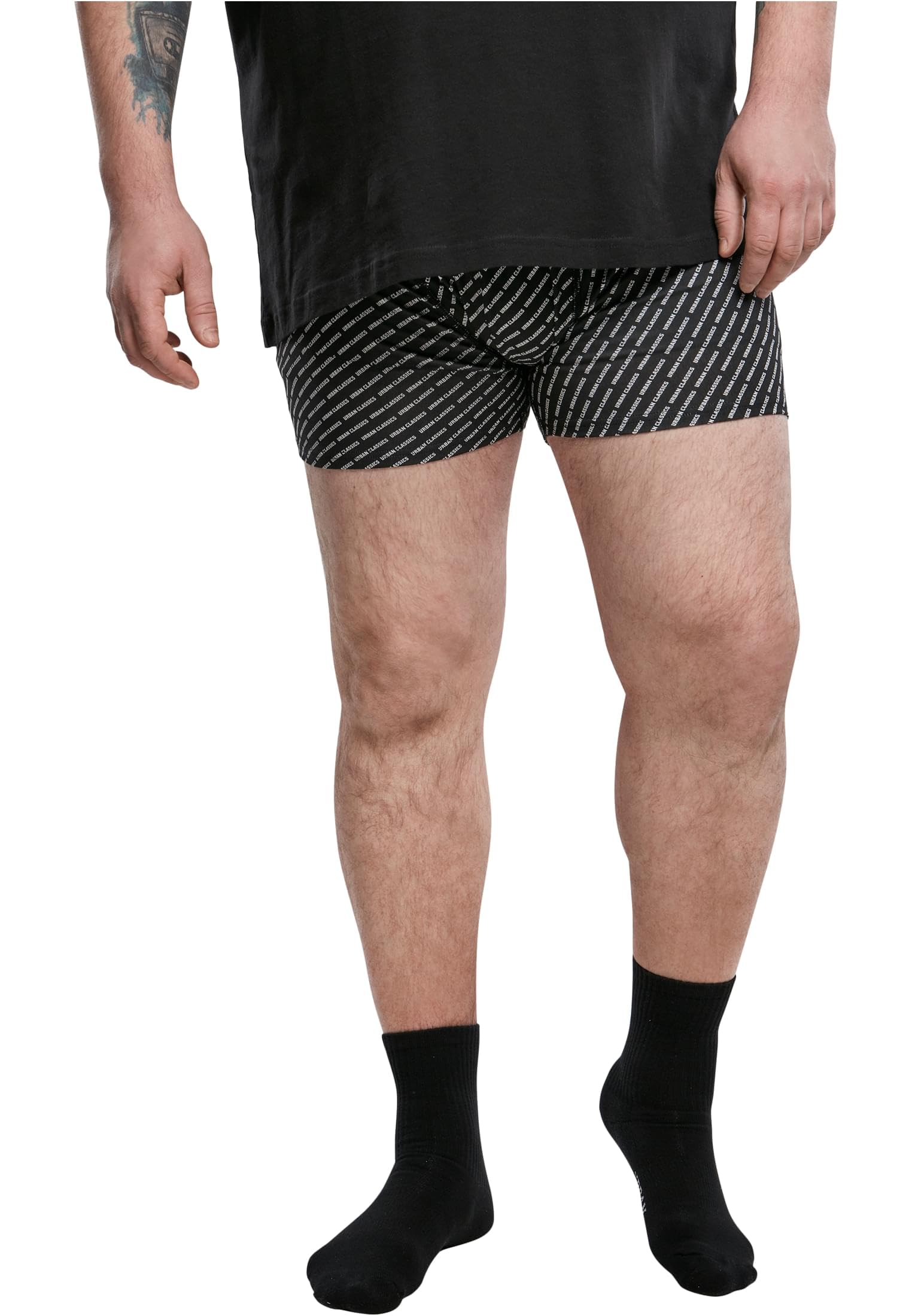 Urban Classics Mens Boxer Shorts Set of 3 Soft Cotton Elastic Waist Boxer Briefs