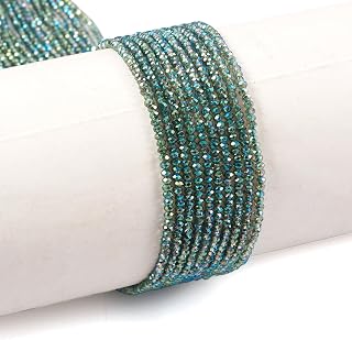 10 Strands 2-2.3mm Briolette Crystal Glass Beads for Jewelry Making