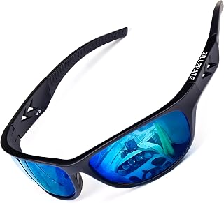 ZILLERATE Polarized Sports Sunglasses for Men and Women, Cycling, Fishing, Golf, Running, Driving, Sailing, Skiing, UV400 Protection, TR90 Lightweight and Wraparound Frame, Accessories with Hard Case