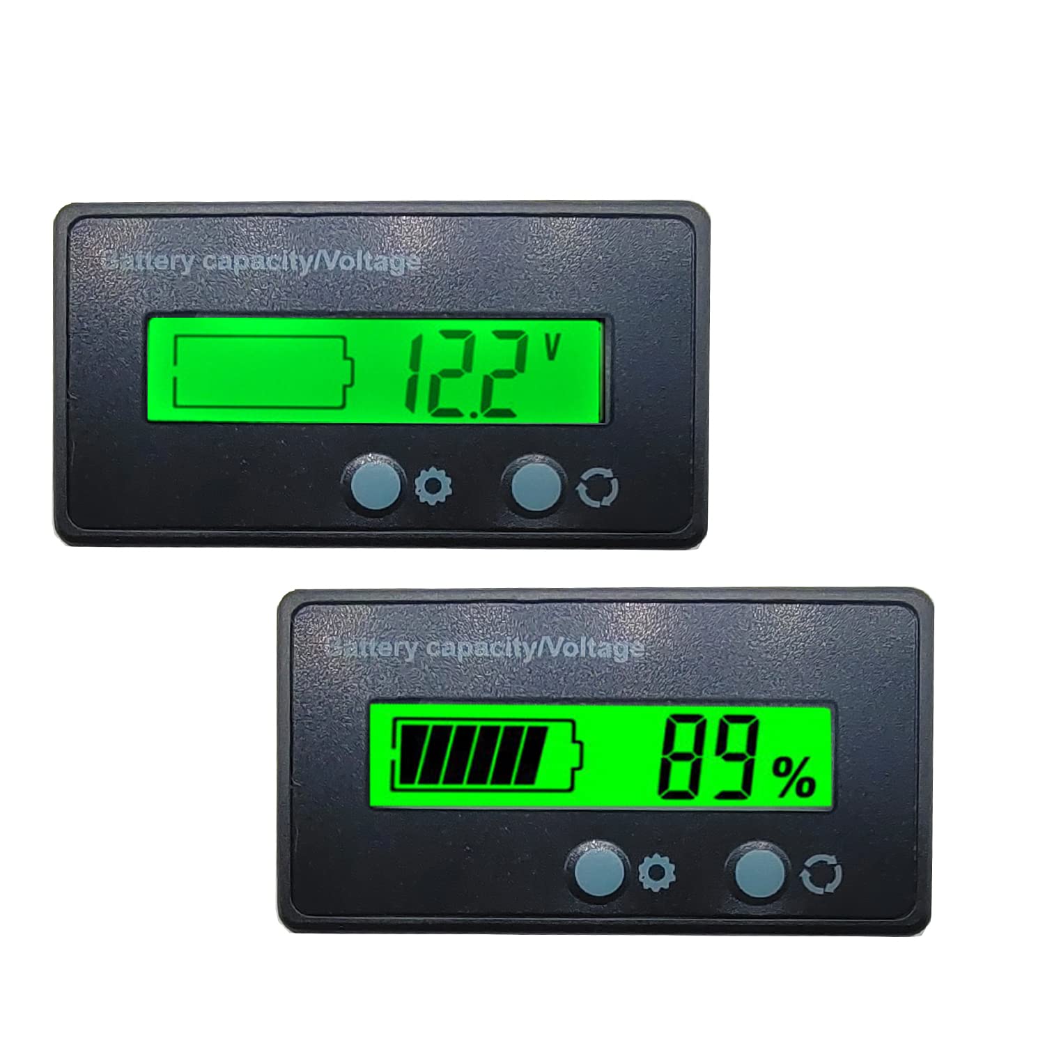Golf Cart Battery Meter with Alarm, DC 12V 24V 36V 48V 60V 72V 84V Meter Battery