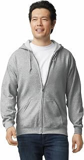 Gildan Hooded Sweatshirt Fleece Zip Hoodie Sweatshirt, Style G18600, Multipack Uni-Adult
