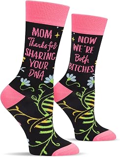 Funny Socks for Mother Women - Novelty Mothers Day Birthday Gifts for Mom - Crazy Silly Sock Christmas Stocking