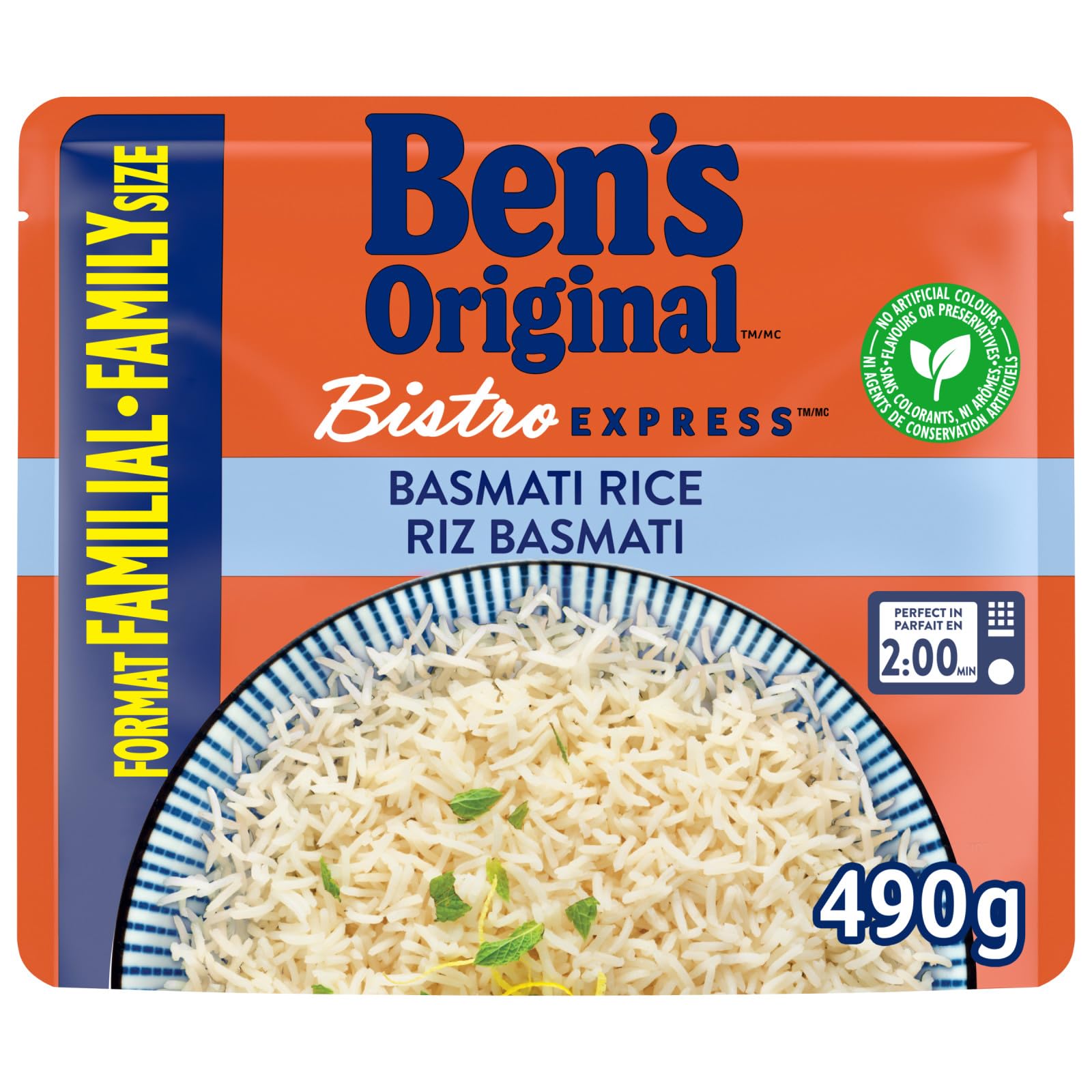 BEN'S ORIGINAL BISTRO EXPRESS Basmati Rice, Long Grain Rice Side Dish, 490g Fami