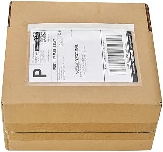 9527 Product 7.5" x 5.5" Packing List Envelope, Clear Adhesive Shipping Label Pouchs, Waterproof Top Loading Packing List, (50 Pack)