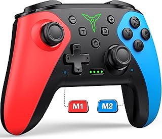 Wireless Switch Controller for Nintendo Switch/Switch 2/Lite/OLED Controller, Switch Controller with a Mouse Touch Feeling on Back Buttons, Extra Switch Pro Controller with Wake-up,Programmable, Turbo Function