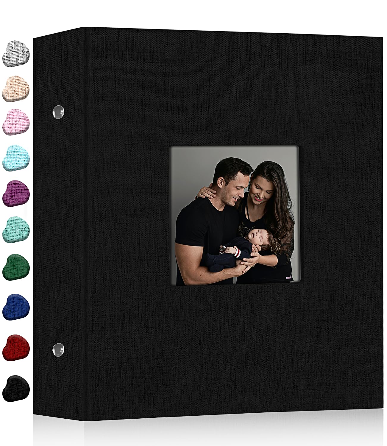 Ejblfe Photo Album 4x6,Linen Cover Slide-in Photo Album Book Can Holds 600 4x6 P